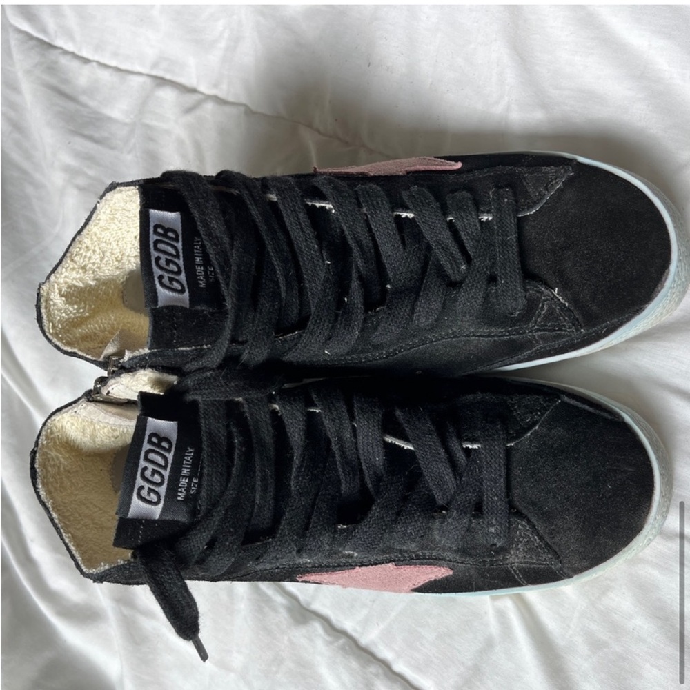 Golden Goose Black and Pink Sneakers - Picture 9 of 9